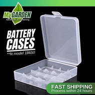 4 Slot 18650 Battery Cases -Safe Storage Holder Rechargeable Batteries Hard Case