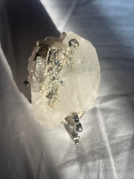 巴基斯坦 喜馬拉雅 銀雲姆 綠幽靈 電路板 城堡型水晶 白水晶簇