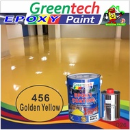 456 GOLDEN YELLOW ( 5L ) Epoxy Floor Paint Coating ( GREENTECH EPOXY ) 5L (Cat Lantai quality / mici / nippon PAINT99