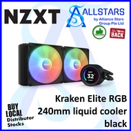 (ALLSTARS : We are Back / DIY PROMO) NZXT Kraken ELITE RGB 240 (LCD, Black) / 2.4" high res LCD w/NZXT Core RGB Fans (RL-KR24E-B1) (Warranty 6years with TechDynamic)