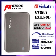 VERBATIM VX560 USB 3.1 EXTERNAL SOLID STATE DRIVE (256GB)