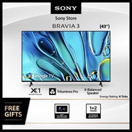 BRAVIA 3 | 43 inci | 43S30 | 4K Ultra HD TV | Waranti 3 tahun