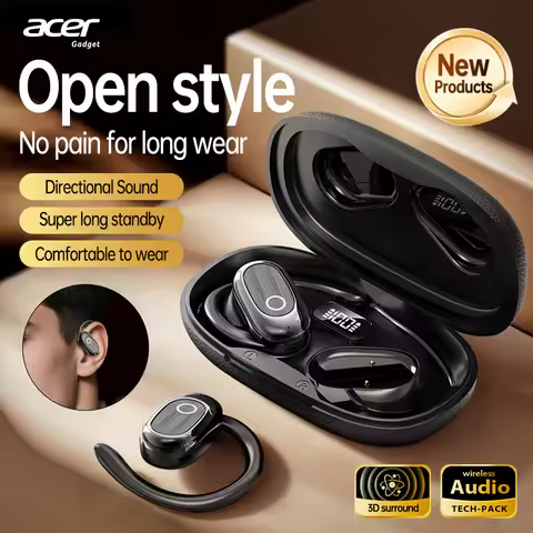 [Official Acer Product] Ohr553 Wireless Bluetooth Earphones with Earhook Design, Ows Design, Hd Call