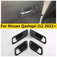 CJ7F ด้านในประตูดึงลูกบิดประตูhand-claspingชามตกแต่งกรอบสำหรับnissan Qashqai J12 2022 - 2026 อุปกรณ์