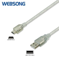 5P mini USB Cable Male to USB A Male 30CM, 80CM Branch 1.5M, 3m, 5M High Quality WEBSONG