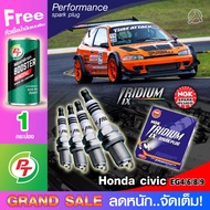 หัวเทียน IRIDIUM IX สำหรับรถ Honda Civic EG 3D/4D ปี1992-1996 /// 1 ชุด 4 ชิ้น + ฟรี PT Maxnitron Be