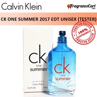 Calvin Klein cK One Summer 2017 EDT for Unisex (100ml Tester) Men Women Eau de Toilette 1 Blue [Brand New 100% Authentic Perfume/Fragrance]