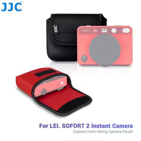 JJC Neoprene Camera Travel Pouch Case for Leica D-LUX 8 D-LUX 7 SOFORT 2 Instant Camera Leica Shockp