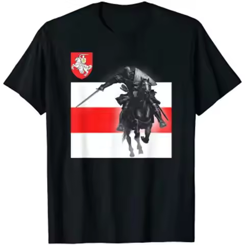 Belarus Knight Coat Of Arms Pogonia Pogonya Pahonya T Shirt 100 Cotton O Neck S