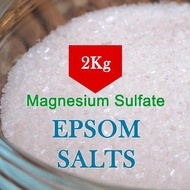 2KG Epsom Salt for gardening / Magnesium Sulfate High Purity Water Soluble MGS MgSO4