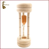 [kokiya] 3 Minute Wooden Hourglasses, Kitchen Timepiece / Cooking Timer for Kids