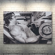 Arnold Schwarzenegger-Bodybuilding Motivational Quote Silk Poster Print Gym Room Fitness Sports Pict