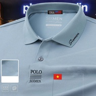 Áo Polo nam trơn Basic cổ bẻ VIỆT NAM Hào Hùng vải cá sấu FeelMax thoải mái - M05