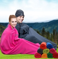 《Europe and America》 Double sided fleece Sleeping bag Sport Camping Tent Bed Warm Single Sleep Envelope Bags