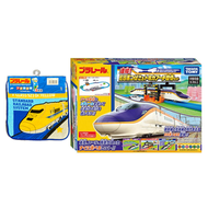 日本 Plarail 手巾 + Plarail 火車 - E8新幹線火車套裝