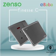 [SIRIM]ZENSO Finesse C Black Switch Switches & Sockets 1gang 2gang 3gang 4gang