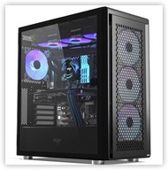 全城熱賣 - 破曉X3 水冷機箱支持頂部360冷排豎裝顯卡 側拉玻璃門機箱（黑色）