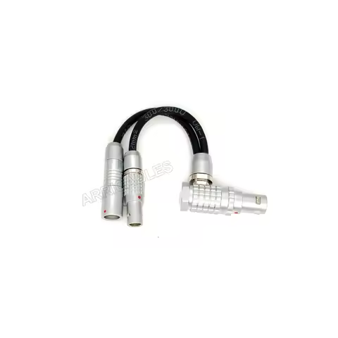 Alexa Mini EXT to S102 RS 3 Pin to 7 Pin Remote Boot, Run Stop Power Cable for 2 Pin Teradek, SmallH