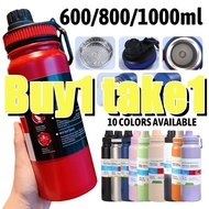 Buy1 take1 Stainles aqua flask tumbler Portable 2 in 1 Tumbler hot cold 1 liter tumbler water bottle