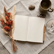 Blank Space Aesthetic Hardcover Journal Book - Blank Healing Journal Friend Guide Journaling Beginne