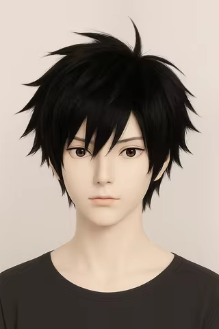 Haikyuu Cosplay Wig Tobio Kageyama Short Black Heat Resistant Fiber Anime Hair Costume Accessory