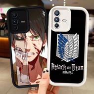 Z-43 Attack on Titan White Black Case Casing for VIVO V23 V23E Y200 Y75 5G Case