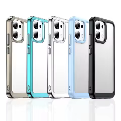 For OPPO A6 5G Case For OPPO A5 A5x A6 Pro 4G 5G Cover Colorful Soft Edge Silicone Transparent Bumpe