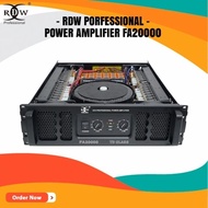 MN872 Power Amplifier Rdw Fa20000 2 Channel Professional Ampli Fa 2000