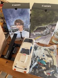 CaDA Initial D AE86 豐田 跑車 積木 模型