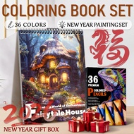 Original Colored Pencil Set, Matching Tool for Adult Stress-Relief Coloring Book  Set Pensel Warna A