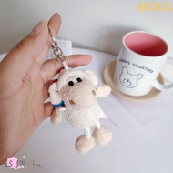SEOUL Alpaca Plush Keychain Key Trinket Kids Gift Animal Keyring Bag Decoration Schoolbag Decoration