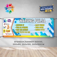 SPANDUK BANNER Konter Pulsa Celluler A 300x100 CM