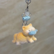 B. b. [Fat Orange Xiaomi Loves Fish] Plush Kitten Mobile Phone Chain diy Creative Gift Camera Bag Cu