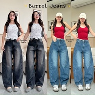 New Barrel Curve Jeans Straight-Leg Curved Legs Baggy Jeans Seluar Jeans Perempuan Jeans Baggy