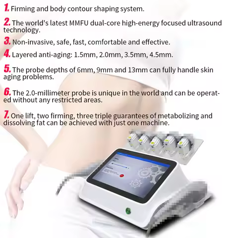Professional Hi Fu7D Machine Beauty Salon for Wrinkle Remove Anti Aging Skin Care Body Slimming Devi