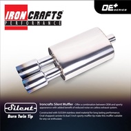 Irocrafts Twin Tip Muffler Car Exhaust