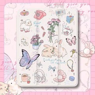 3 Fold Case Xiaomi Pad 6 Smart With Pencil Holder For 6/6 Pro 11 Inch redmi SE Clear Back Cover