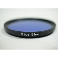 Lens Filter - 58mm Full Blue Color Gel Filter 58 mm