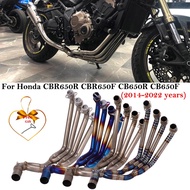 For Honda CBR650R CB650F CB650R CBR650F 2014-2020 Titanium Alloy Motorcycle Exhaust Escape System Modify Front Link Pipe