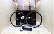 1267g! 全新WINSPACE HYPER 38 圈煞碳纖維輪組RIM BRAKE CARBON WHEELSET