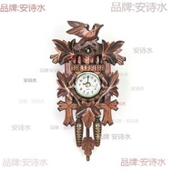 Vintage Clock Wall Clock Cuckoo Wooden Alarm Clock Nordic Living Room Cuckoo Timepiece
