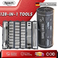 REAIM 128-in-1 Screwdriver Set Highly Rigid Screwdriver Integrated Magnetic Drill Bit Screwdriver