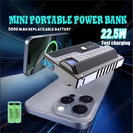 5000-20000Mah Portable Power Bank 21700 Battery Rechargeable Mecha Type-c Fast Charging Dual Interfa