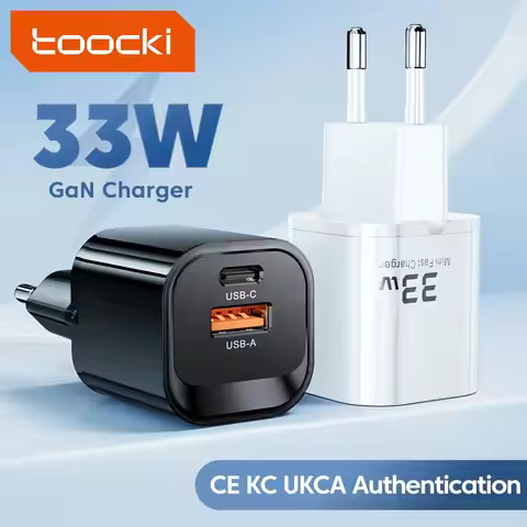 Toocki GaN USB Type C Charger Portable High Speed Charger for iPhone Xiaomi 13 Oneplus Realme PD3.0 