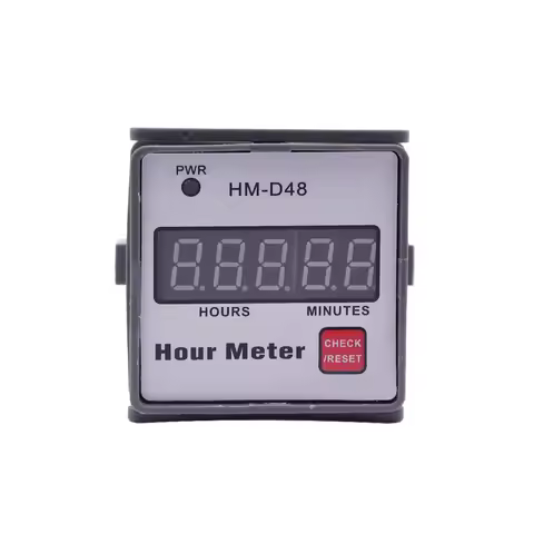 HM-D48 Hour Meter Digital Hourmeter 0‑999.99H Guide Rail Timer Counter AC 220V 50HZ High-precision C
