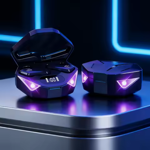 X15 TWS Gaming Earbuds Wireless Bluetooth Earphones With Mic Bass Audio Sound Positioning 9D Stereo 