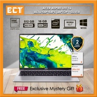 Acer Aspire Lite 16 AL16-54P-54PX Laptop (C5-120U 5.0GHz,512GB SSD,16GB D5,Intel,16.1" WUXGA,W11,H24