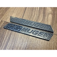 Honda MUGEN Carbon Fiber Plate Emblem Logo Badge 1Pair Mugen Spoiler Side Mugen Badge