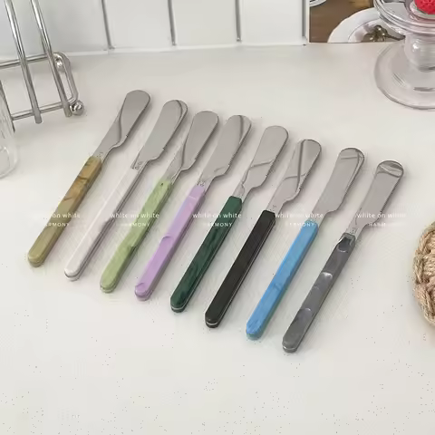 Stainless steel butter knife, dessert knife, spatula, cheese and cream cheese knife, jam application