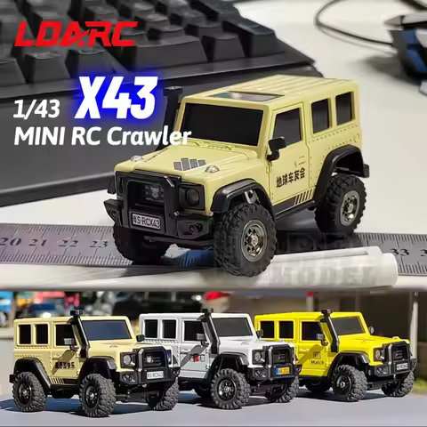 LDARC 1:43 Scale Mini RC Crawler RTR RC Rock Truck X43 4x4 2.4GHZ Hobby Grade Remote Control Car Mod